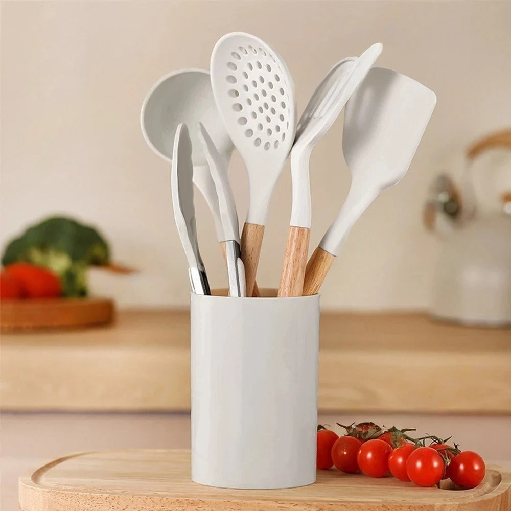 Spatula Putih Silikon 6pcs