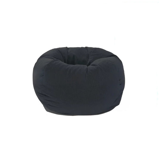 Round Suede Plus Isi Large - Hitam