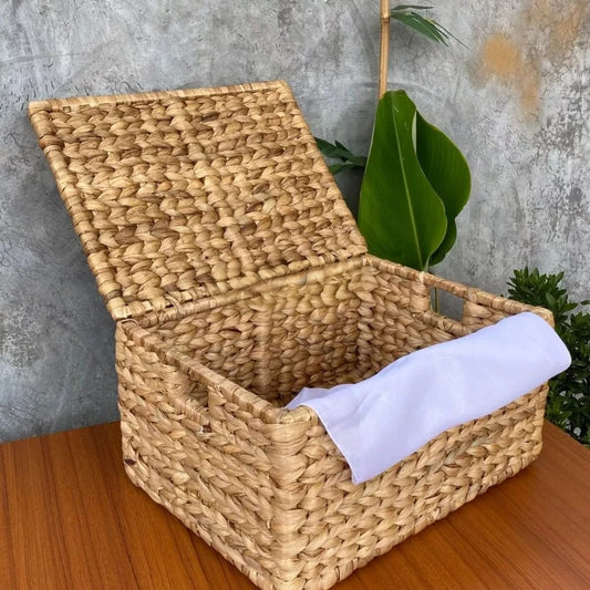 Storage Basket Keranjang Rotan Eceng Gondok - M