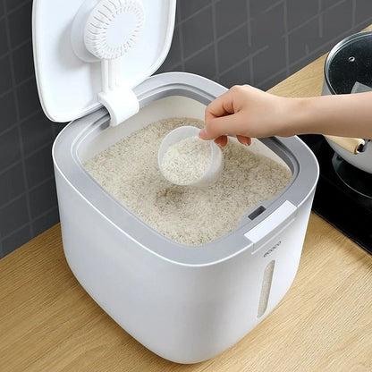 Automatic Opening Rice Bucket - Grey