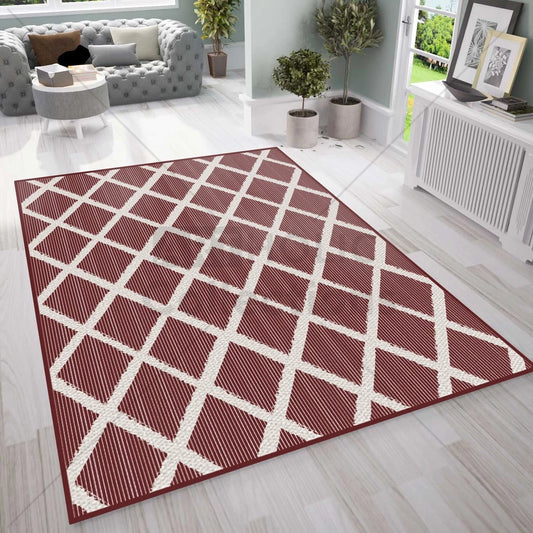 Karpet Rhombus 160x200cm - Maroon