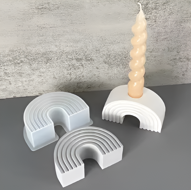 Rasta Candle Stick Holder - Grey