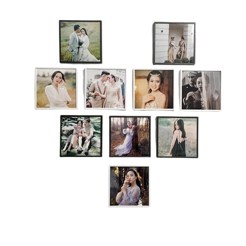 Paket 10 Foto & Frame Hitam Putih