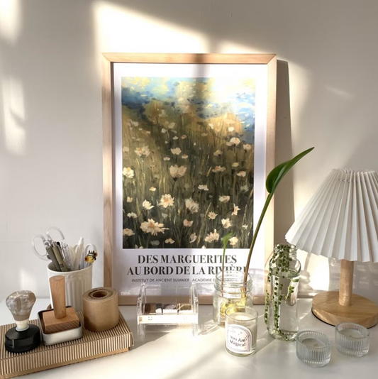 Daisies by the River Poster A3