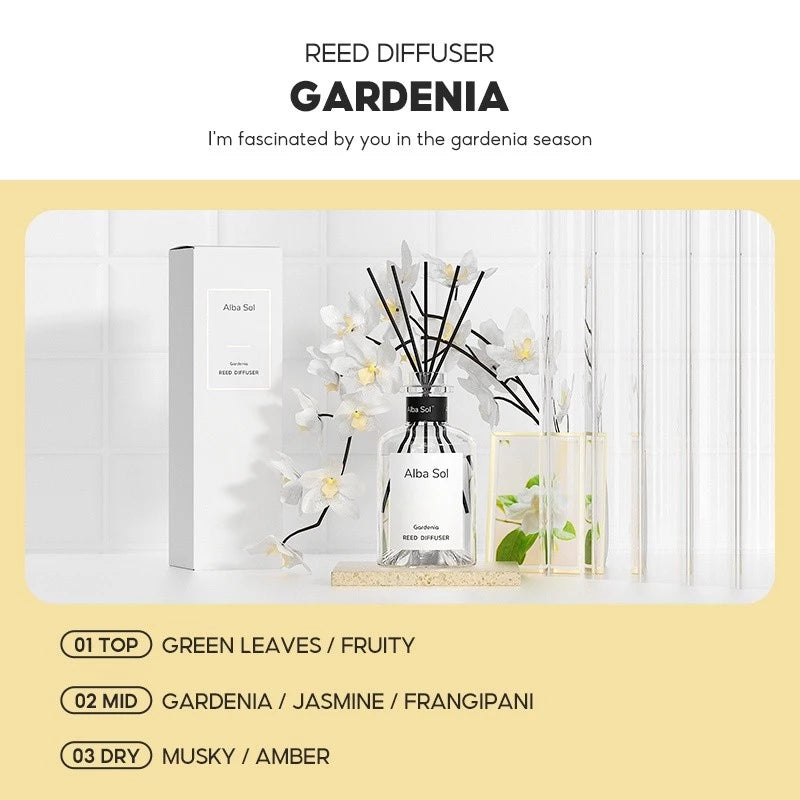 Alba Sol Reed Diffuser - Gardenia