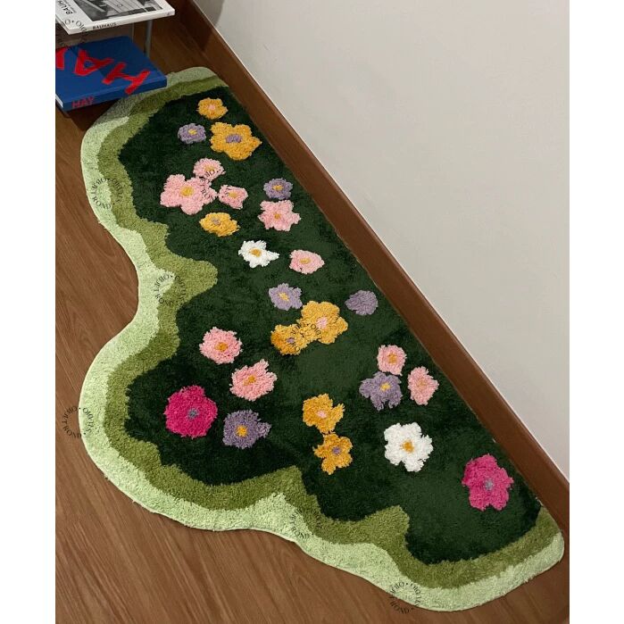 Flower Garden Tufted Mat 60x120cm