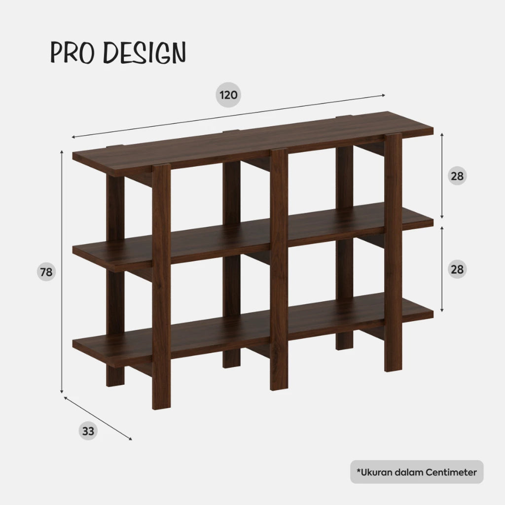 Rak Marsden 2x2, Brown Walnut