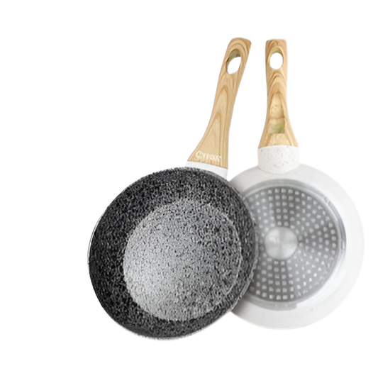 White Granite Fry Pan 18cm