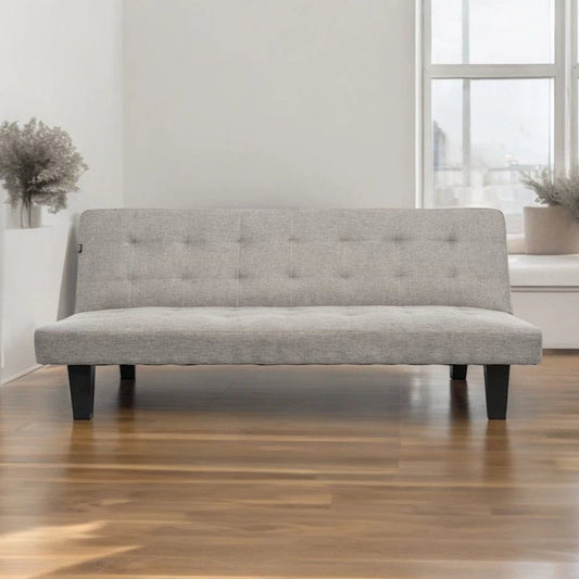 Onela Sofa Tidur Fabric - Abu-Abu Muda