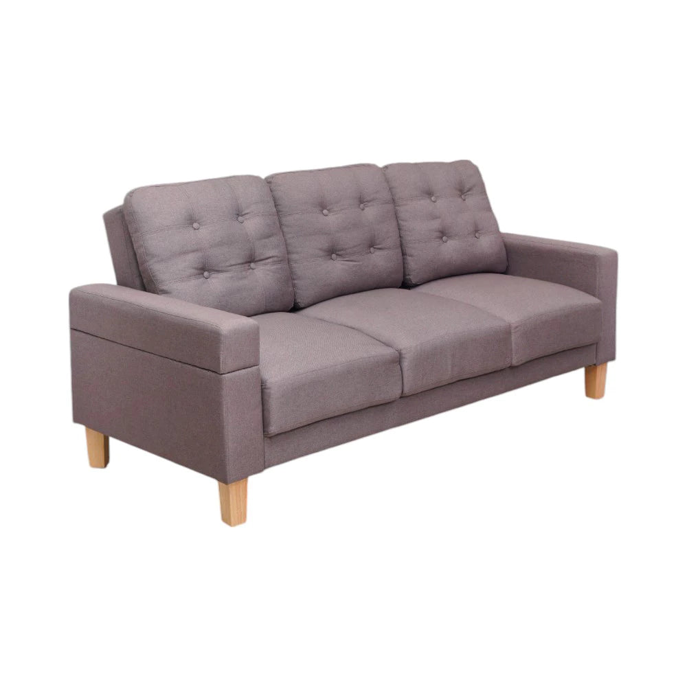 Selma Lewis Sofa Tidur Fabric - Cokelat Muda